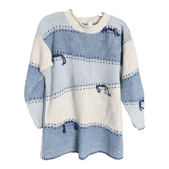 Vintage 90s intentionally distressed sweater size M - Picture 1 of 5